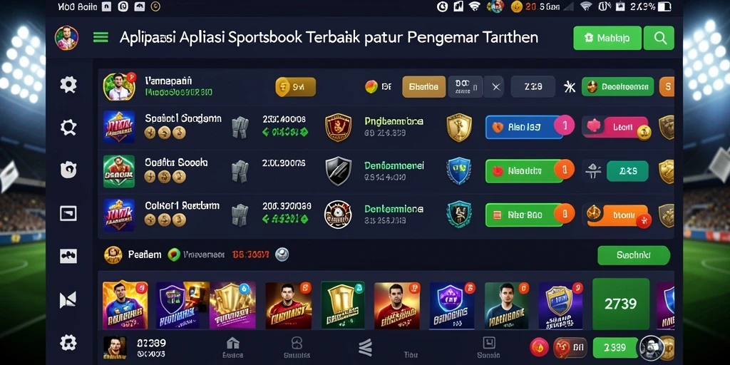 Tampilan utama 2739 dengan fitur taruhan olahraga yang menarik.