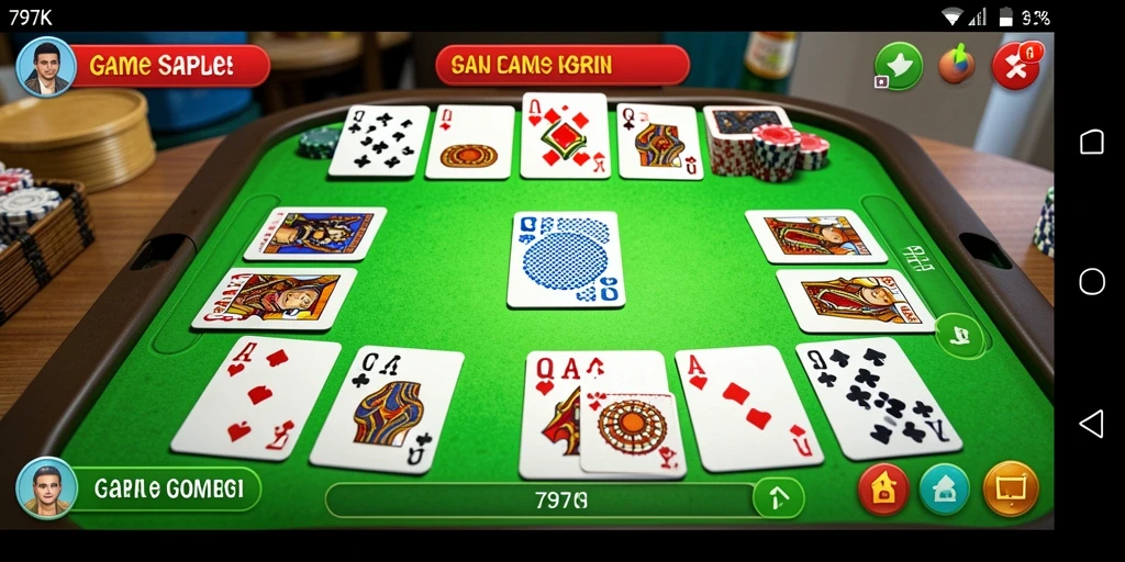 Tampilan gameplay Gaple yang menarik dan interaktif.