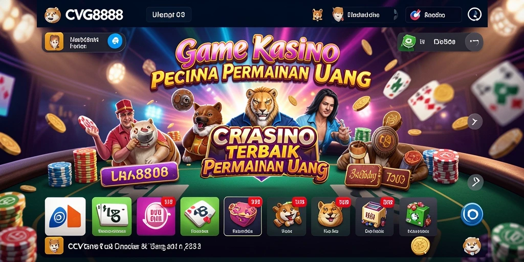 Screenshot menunjukkan permainan kasino yang menarik dalam CVG8888.
