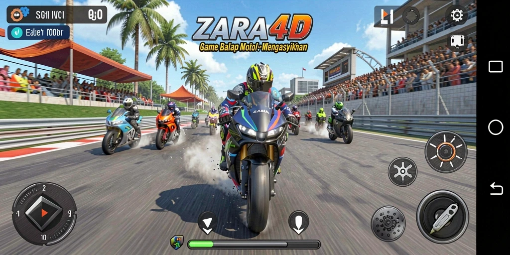 Tampilan memukau dari balapan seru di ZARA4D.