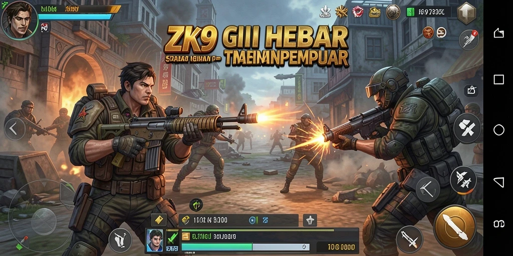 Tampilan gameplay ZK9 yang strategis dan mendebarkan.