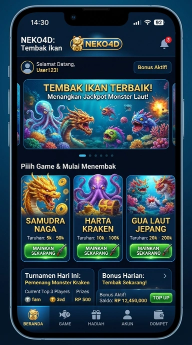 Halaman katalog aplikasi lengkap pada neko4d.
